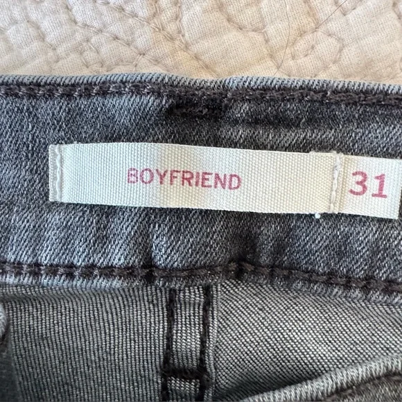 Levi's Women Capri Gray boyfriend Jeans - Picture 4 of 7